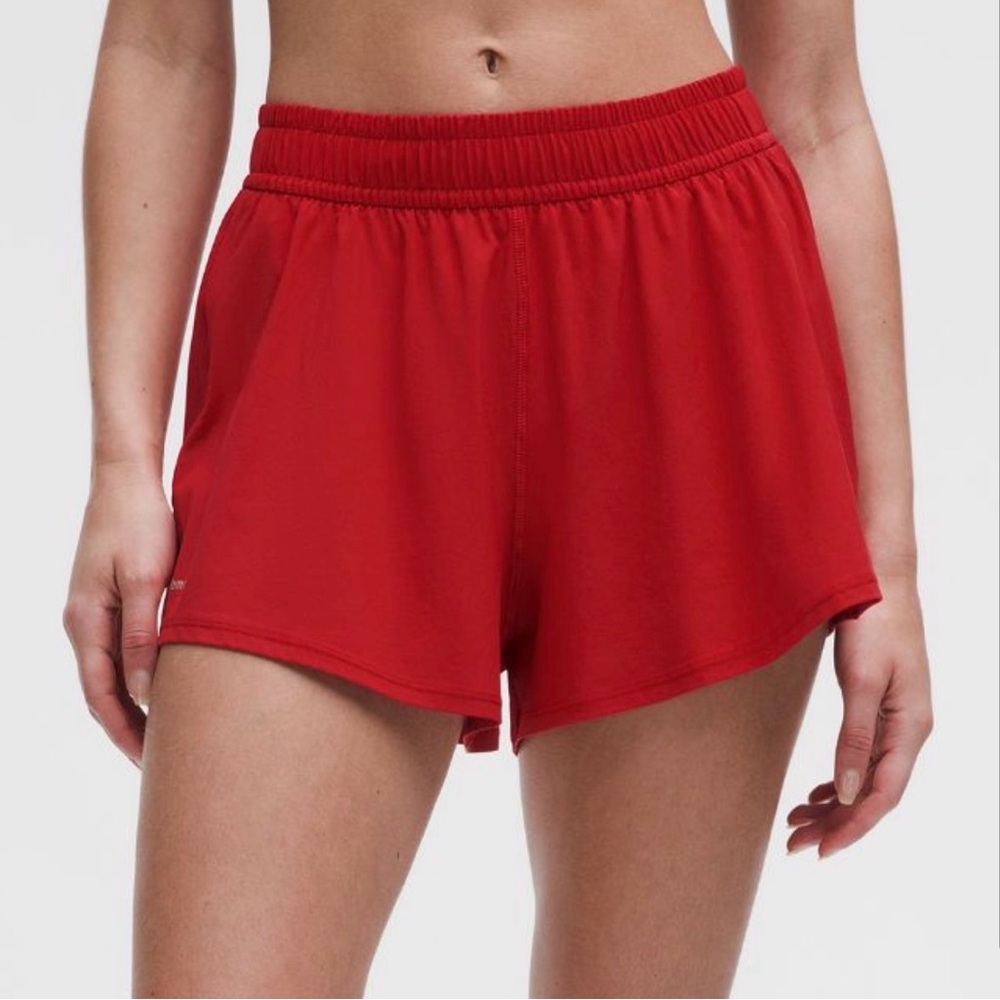 Lululemon Athletica Dark Red Athletic Shorts
